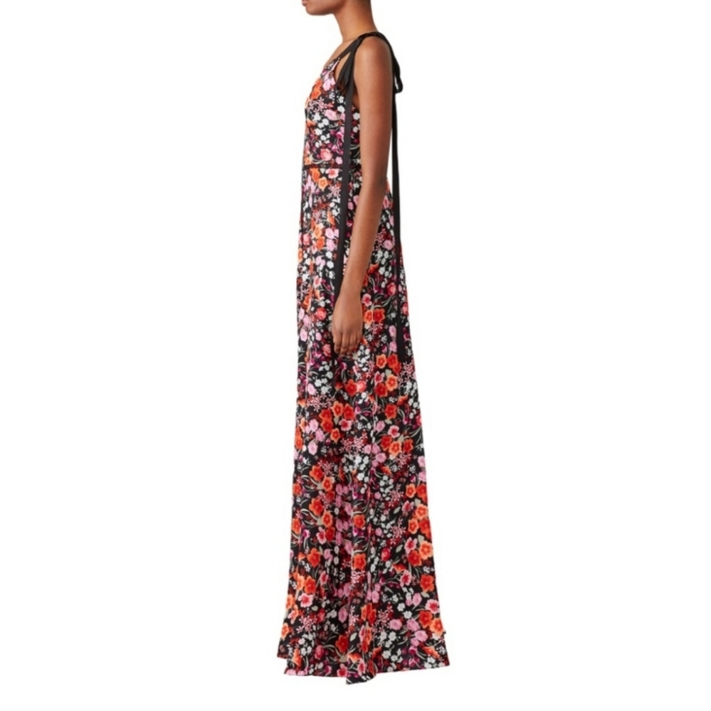 Goen J US Sz 6 floral dress flower print gown - Picture 5 of 6